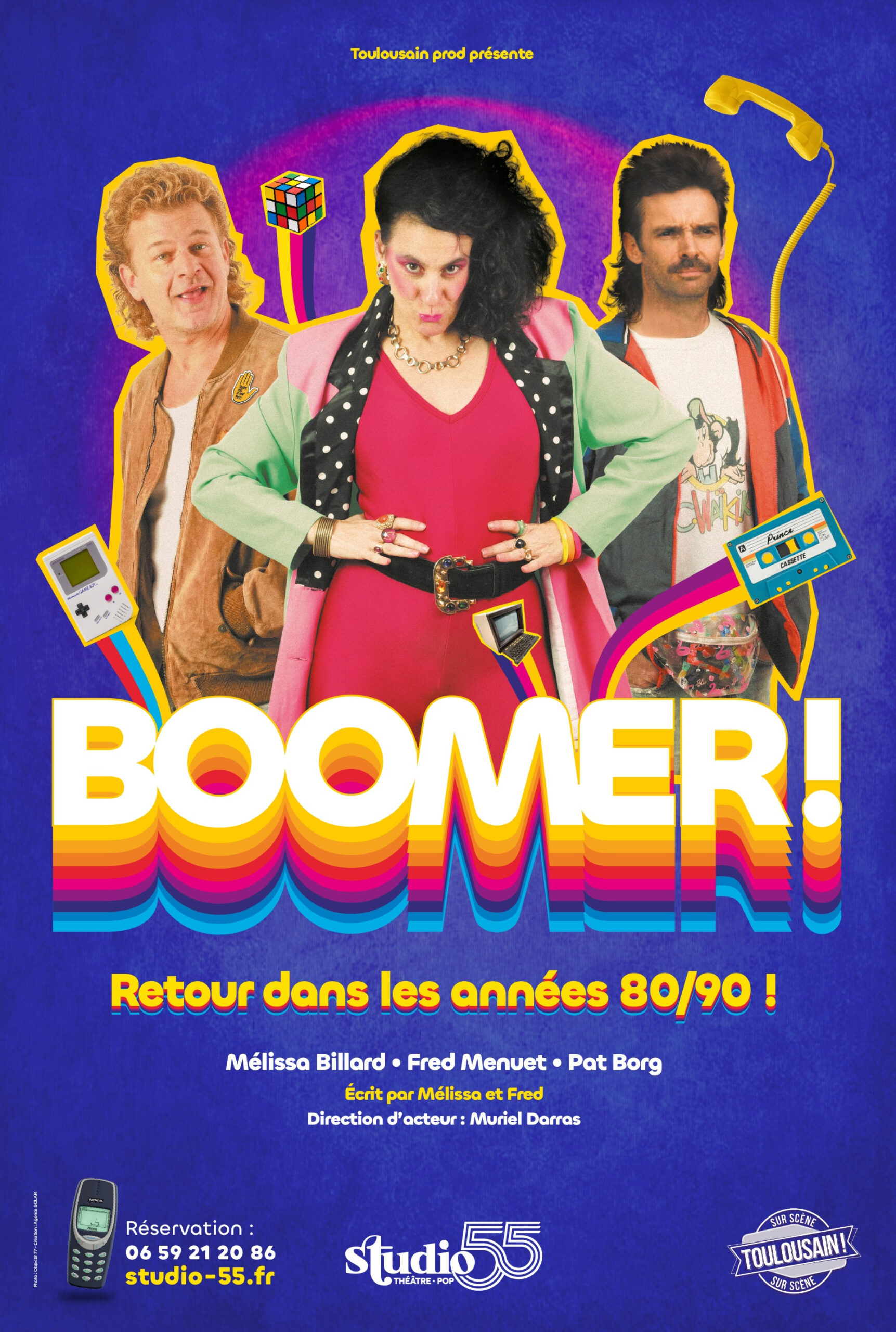 Affiche du spectacle Boomer ! des Toulousains au Studio 55 à Toulouse