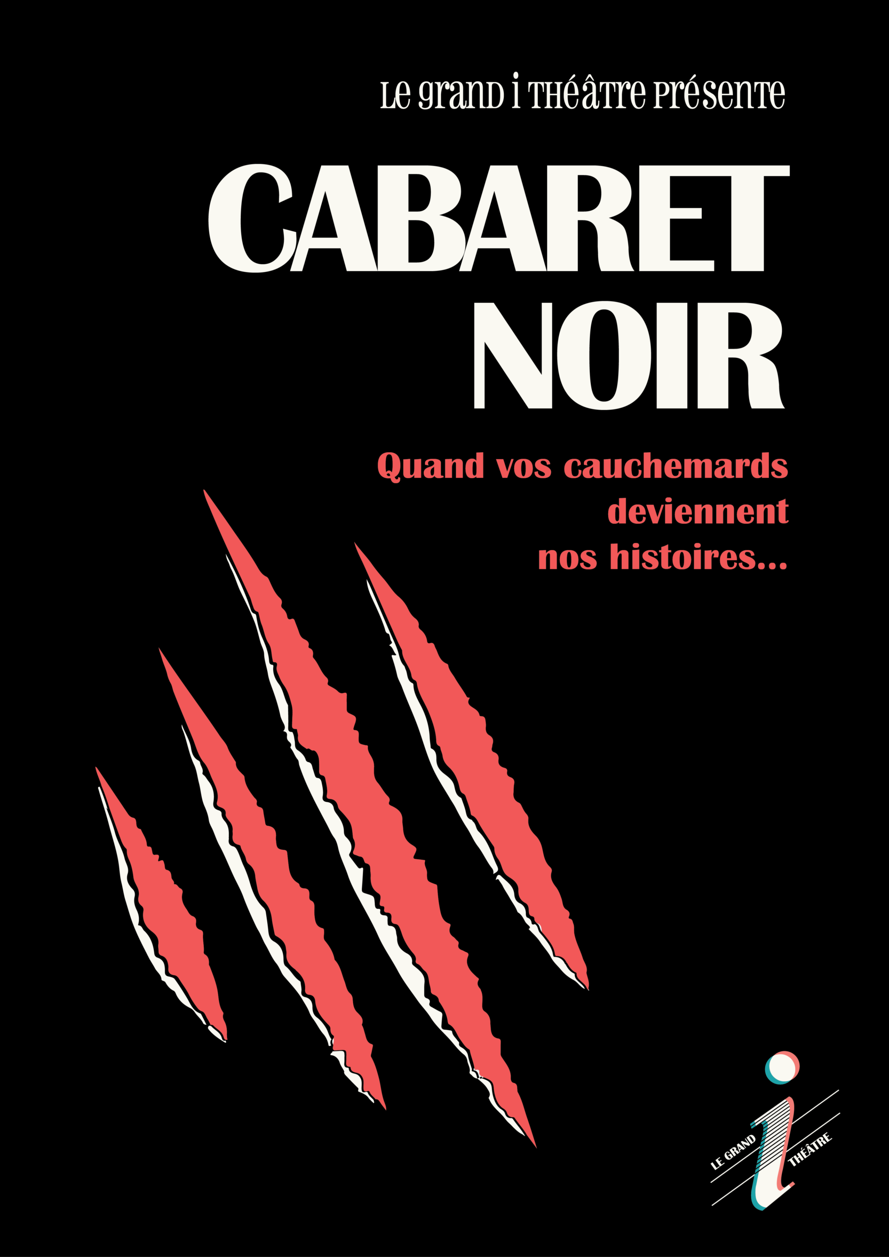 Affiche du Cabaret Noir spécial Halloween au Studio 55 à Toulouse