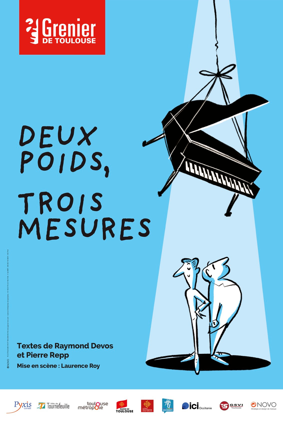 Affiche du spectacle Deux poids, trois mesures au Studio 55 à Toulouse