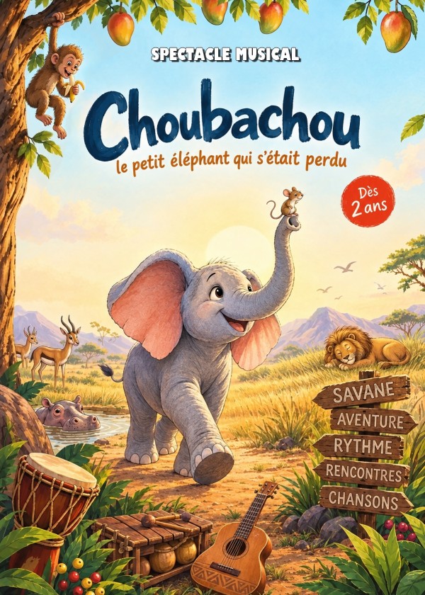 Choubachou, spectacle musical jeune public au Théâtre de la Violette à Toulouse