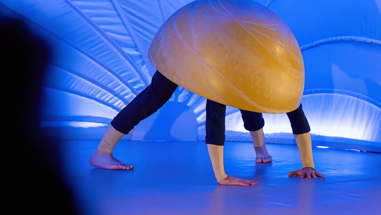Dans ma coquille, cirque et musique de la Compagnie Manie, à Blagnac