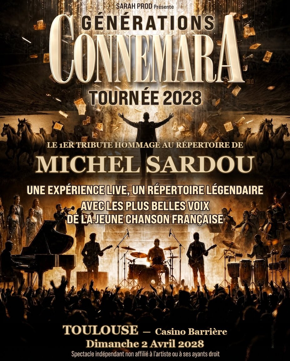 Générations Connemara, tribute Sardou, au Casino Barrière Toulouse