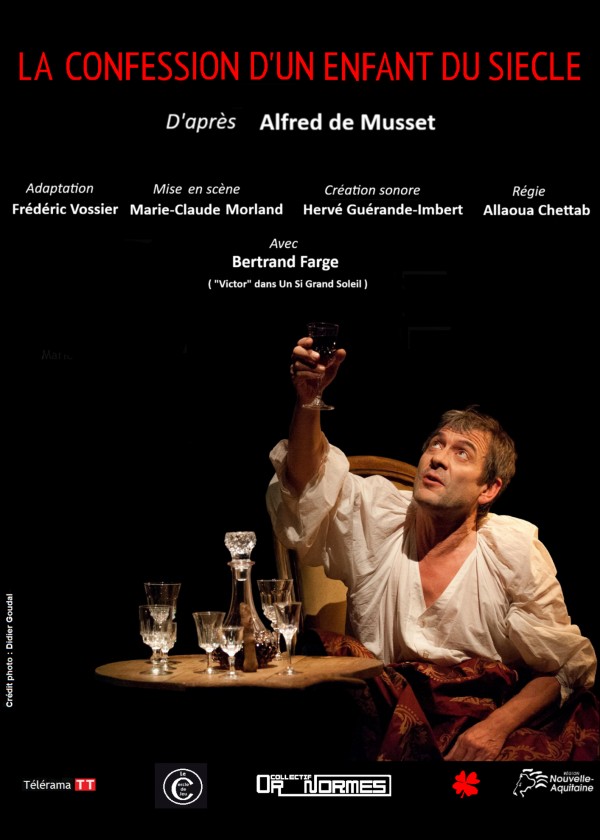 La confession d'un enfant du siècle d'après Musset au Théâtre de la Violette à Toulouse