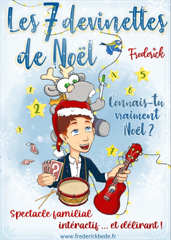 Les 7 devinettes de Noël, spectacle musical jeune public au Théâtre de la Violette à Toulouse