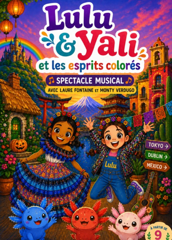 Lulu et Yali et les esprits colorés, spectacle musical jeune public au Théâtre de la Violette à Toulouse