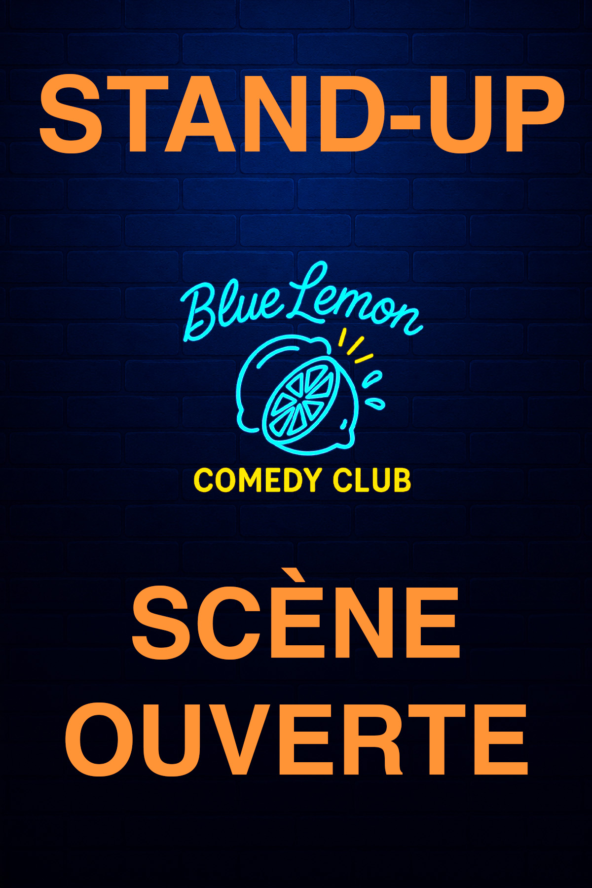 Scène ouverte d'humour au Citron Bleu