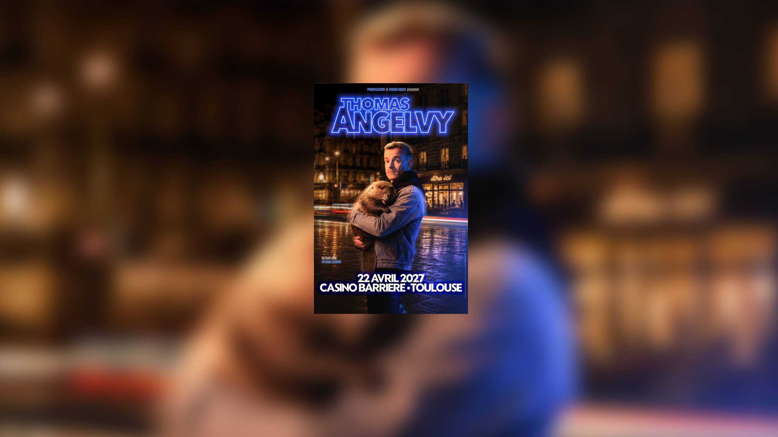 Thomas Angelvy dans Être ici au Casino Barrière Toulouse